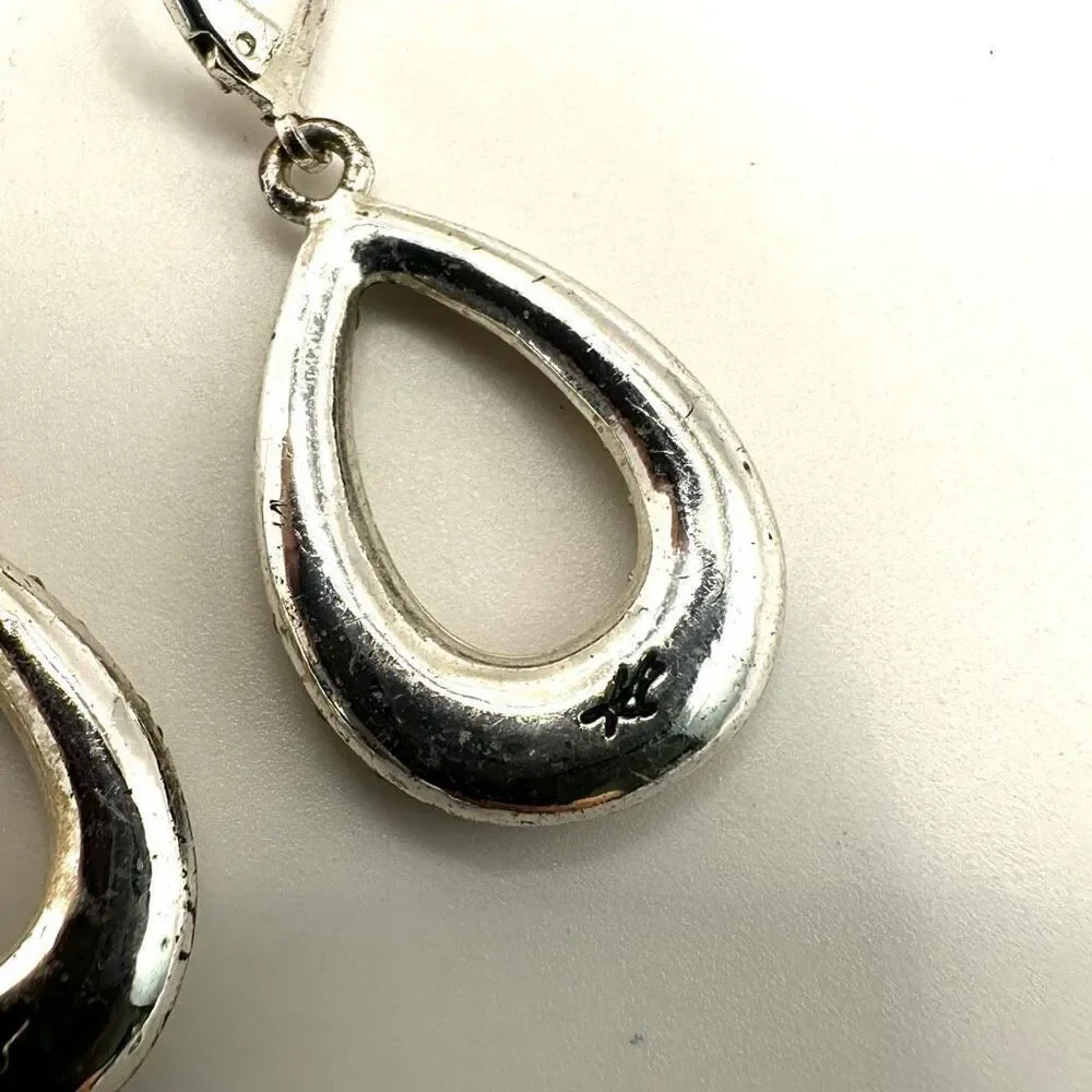Kenneth Cole rhinestone teardrop earrings